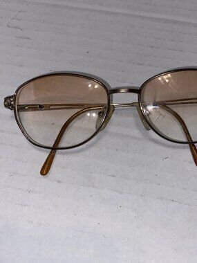 VTG Maurice St Michel 2182 Italy Gold Sunglasses Frames 54-16 135 Full Rim